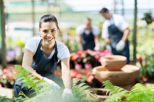 Photo of an audit inspection at a garden site